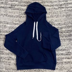 basic navy blue hoodie